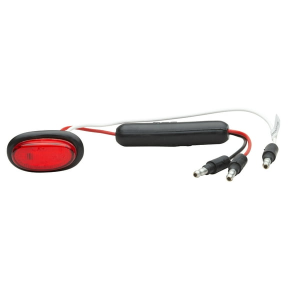 Grote 49382 Dual Intensity MicroNova LED Clearance Marker Light with Grommet - Red