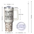 thumbnail image 2 of Meaningful Sister Gift - 40oz Tumbler with Handle & Straw, Insulated Cup, Ideal Gift for Sister, Women on Christmas Birthday Friendship Day Appreciation, 2 of 5