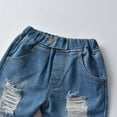 thumbnail image 4 of GYRATEDREAM Baby Little Boys Jeans, Kids Straight Leg Fit Ripped Denim Pants for 1-6Y, 4 of 10