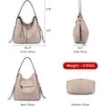 thumbnail image 4 of Fashion Handbags for Women Large Designer Ladies Hobo bag Bucket Purse Faux Leather, 4 of 8