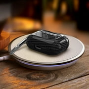 AirPods Pro Case with Keychain, Allytech Carbon Fiber Wireless Charging Protective Shockproof Carabiner Bluetooth Earphone Storage Bag Charging Box Cover for Apple Airpods Pro / Airpods 3, Black