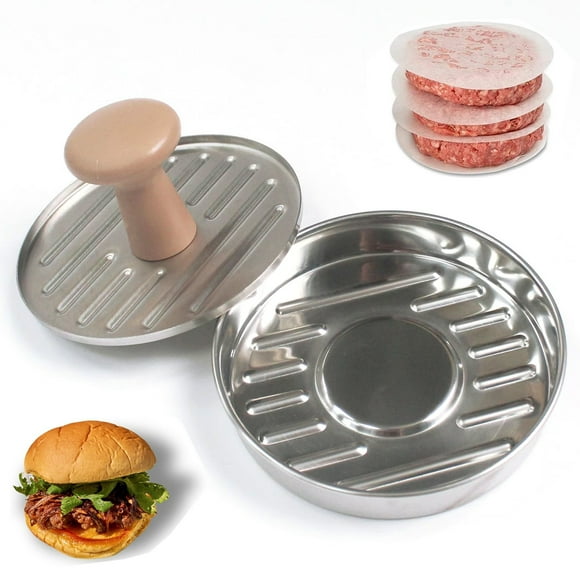 Versatile Burger Artisan: Adjustable Burger Press For Masterful Creations, Non-Stick Stainless Steel, 5 Inches, Unleash Your Inner Chef