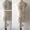 Champagne, variant on 3D Beaded Floral Lace Appliqué, Crystal-Style Embroidery Sewing Motif for Wedding Dresses, Ball Gowns, Dance Costumes and DIY Garment Décor (Navy)