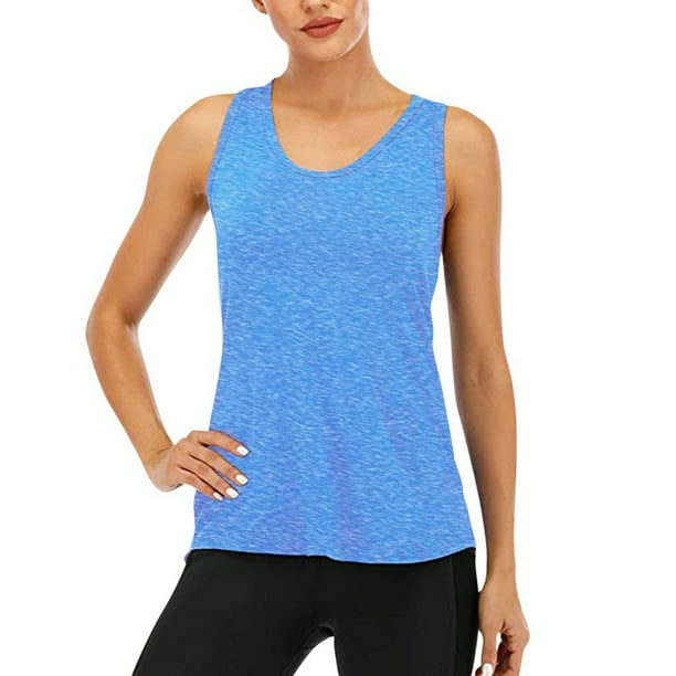 Women's Racerback Workout Athletic Running Tank Tops Flowy Loose