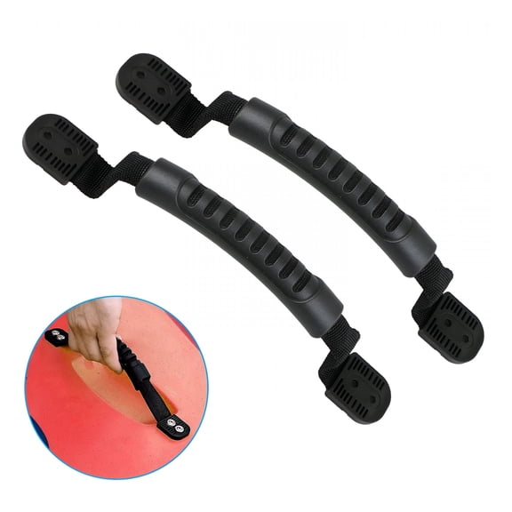 RIONIMA 2-Pack Kayak Carry Handles, Sturdy Rubber Contoured Grips for Ocean Lifetime Pescador Perception, Portable Replacement Lifting Straps