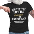thumbnail image 4 of YLSDY Men's Letter Print T-shirts Boat Neck Short Sleeve Shirts Novel Comfy Stretchy Trendy Tops Summer Casaul Fashion Breathable Tees Black M, 4 of 9
