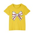 thumbnail image 2 of RXIRUCGD T-shirt Imprimé Halloween pour Enfants Garçons Filles Mode Mignon Col Rond Manches Courtes (Jaune, Taille:9 Ans), 2 of 4