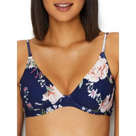 Azura Womens Botanica Plunge Bikini Top A-C Cups Style-SS11561
