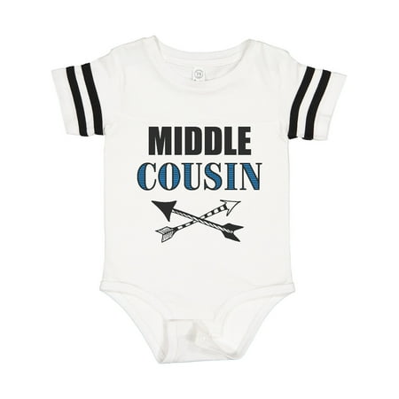 

Inktastic Middle Cousin with Arrows Gift Baby Boy Bodysuit
