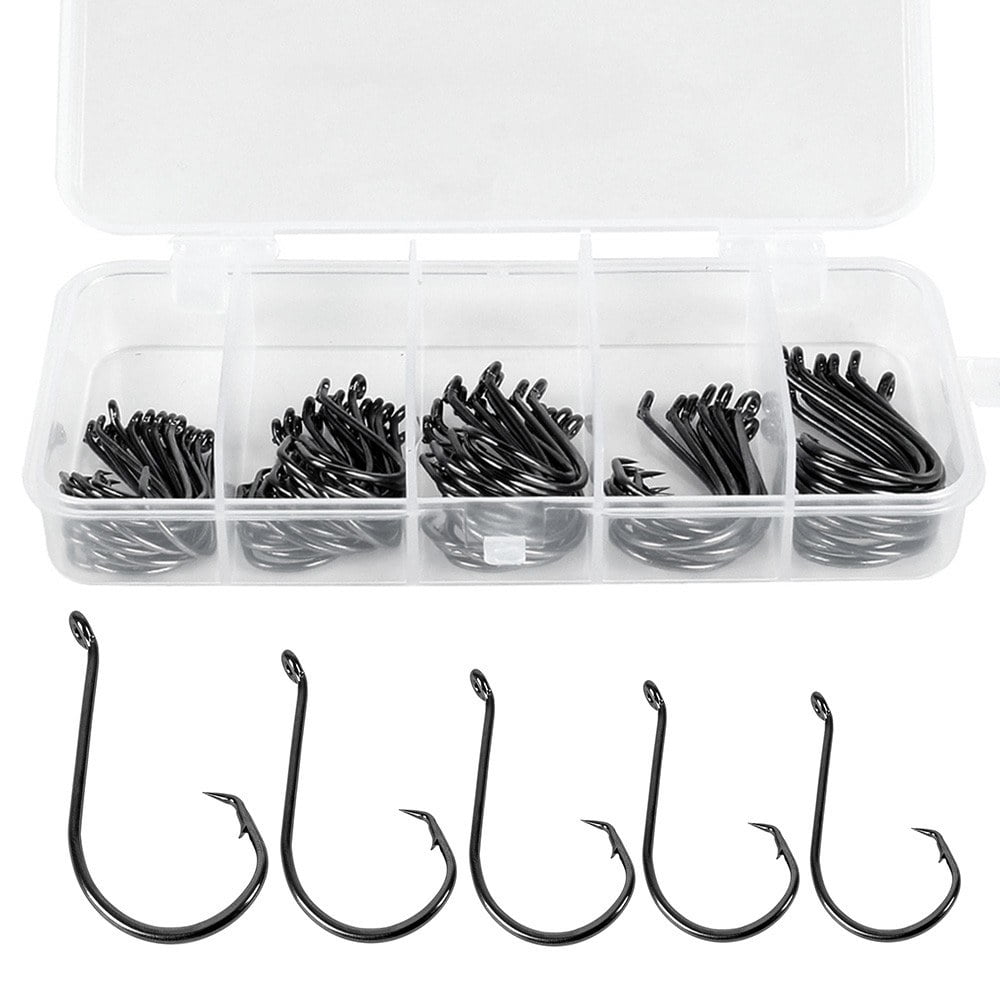 150 Piece Offset Circle Hooks Box