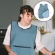 thumbnail image 1 of FUTUREORYY Delantal Doméstico Azul Impermeable Y Antimanchas Para Peluquería Y Cocina, 1 of 6