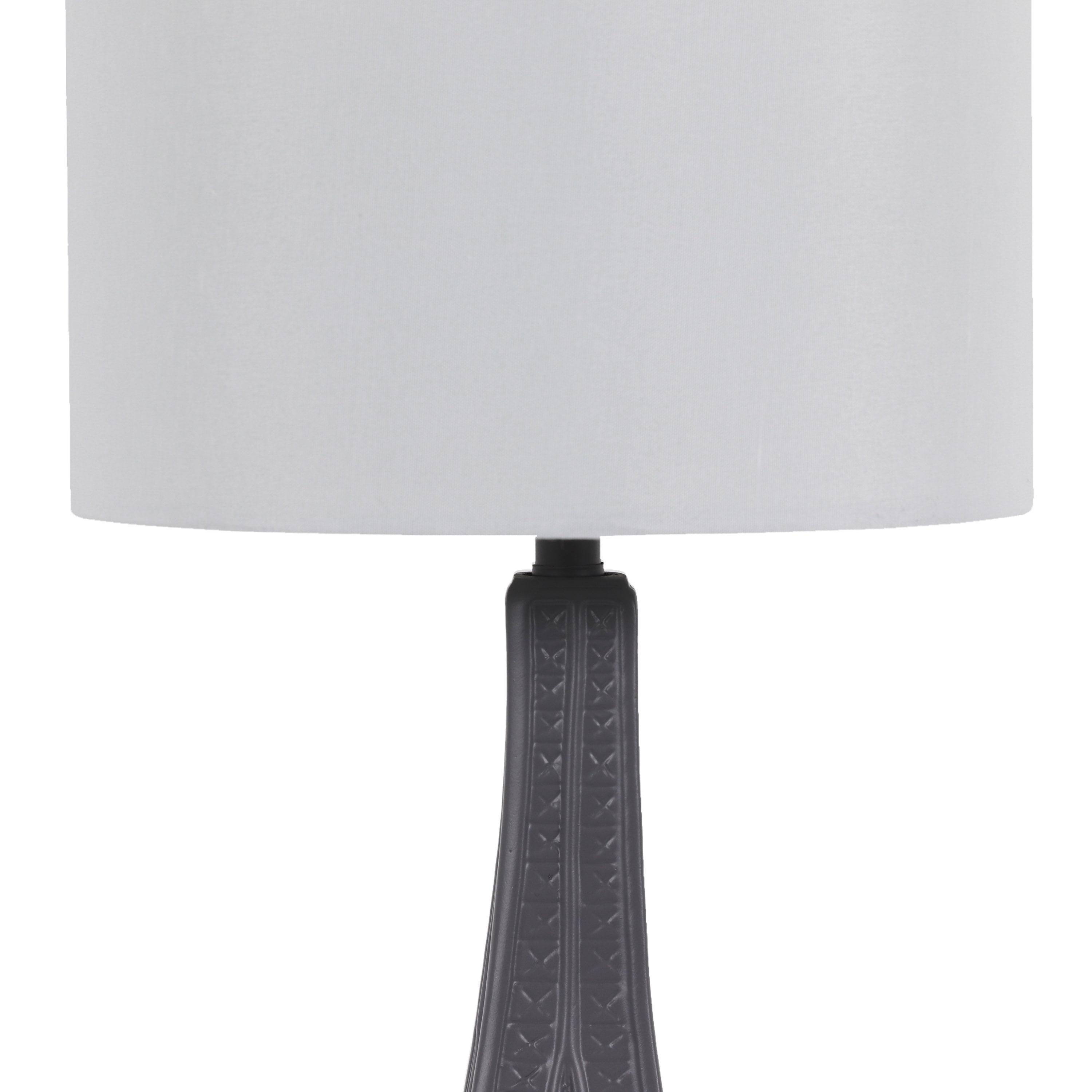 Your Zone Kids Paris Eiffel Tower Table Lamp, Gray Finish