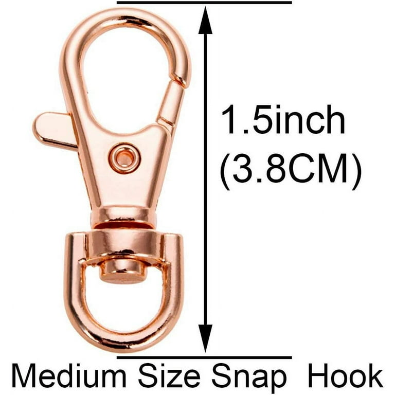 20pcs Swivel Clasps Lanyard Snap Hook with Key Ring Clip Lanyard