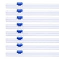 thumbnail image 1 of 8pcs Plastic Wrap Cutter, 14in Plastic Wrap Slide Cutter Snap Card Slot Installation Replacement for Aluminum Foil Wax Paper Parchment Paper Wrap Dispenser, Blue, 1 of 6