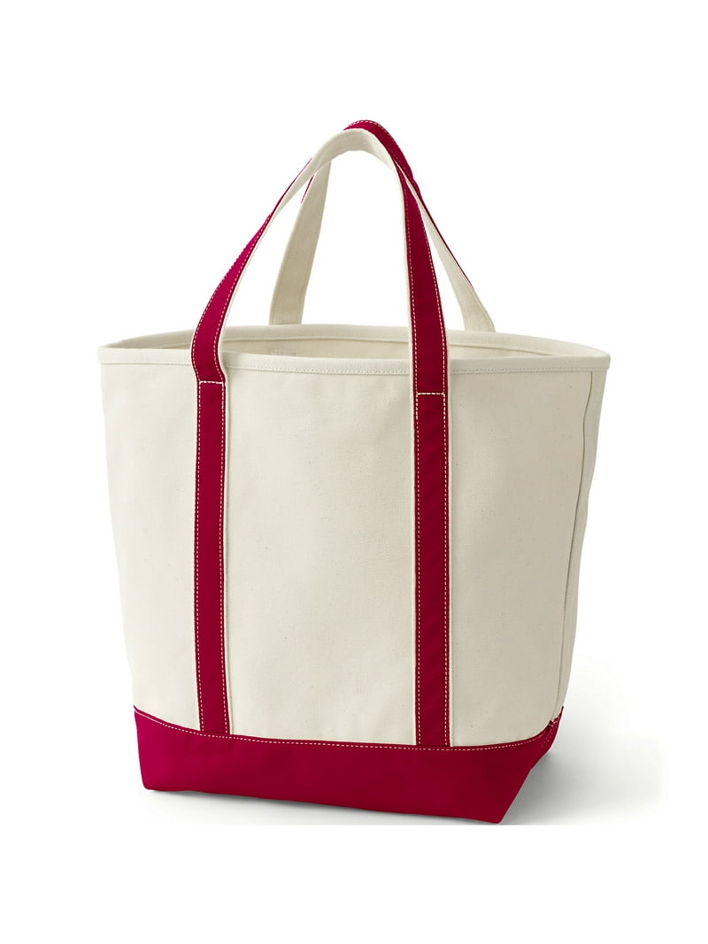 Land’s end tote bag made in USA Amazon.com: Lands' End Solid Zip Top Canvas Tote Black/black
