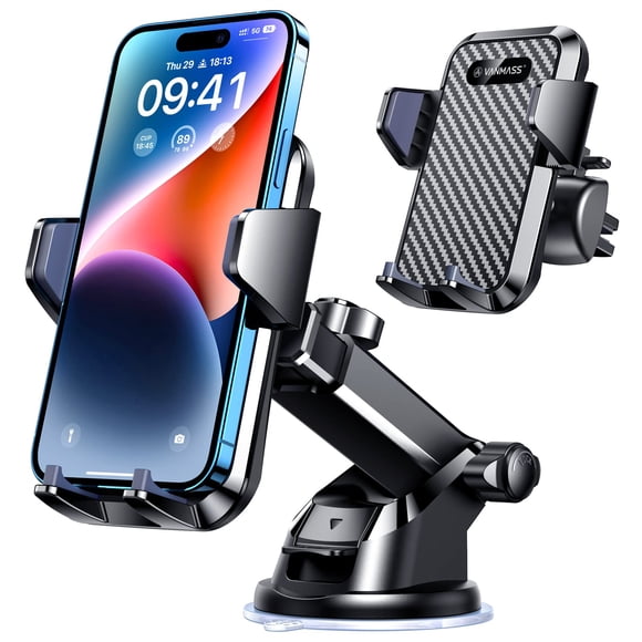 Soporte de teléfono de coche VANMASS 2024 Ultimate para iPhone Samsung