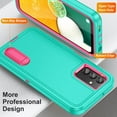 thumbnail image 5 of TECH CIRCLE for Samsung Galaxy A13 5G Case, Anti-Drop Hybrid Heavy Duty Protective Phone Cover Shockproof Rugged Military Bumper Tough Kickstand Cover for Samsung Galaxy A13 5G 6.5" 2021, Mint+Rose, 5 of 8