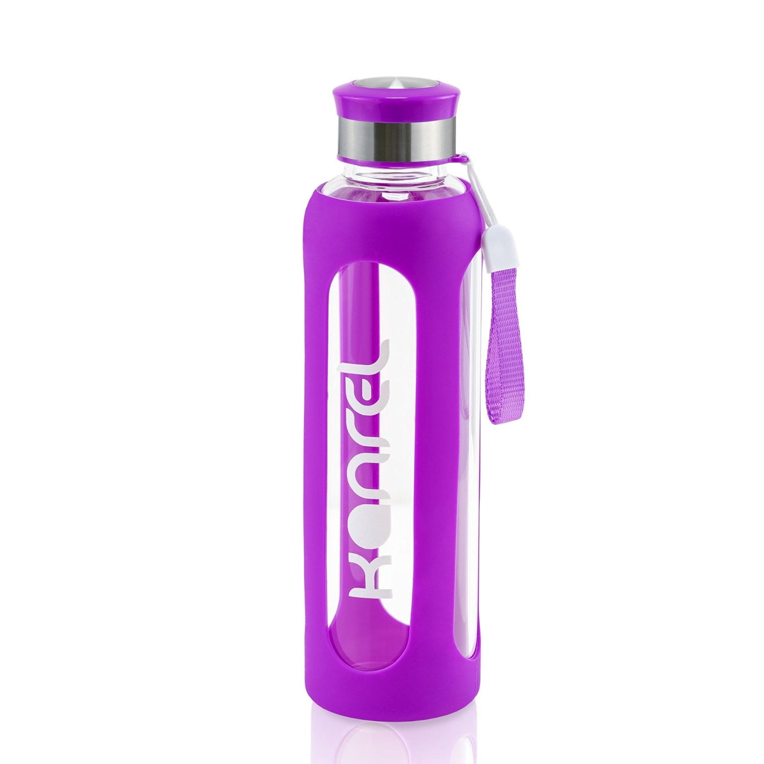 32 Oz Glass Water Bottle With Silicone Sleeve