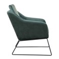 thumbnail image 4 of RST Brands Cydni Velours Rembourré Accent Chaise en Vert, 4 of 6