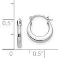 thumbnail image 3 of 14k White Gold Madi K 1.70mm Hoop Earrings, 3 of 3