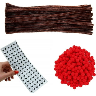 RELAX 250Pcs DIY Art Craft Kit for Kids with Yarn Chenille Pipe Cleaners Pom  Poms Ice Cream Sticks Colorful Feathers Cardboard Buttons, Poms Crafts for  Kids DIY 