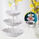 thumbnail image 4 of Soporte desmontable para tartas de estilo europeo, ideal para servir pasteles. Tipo de flor blanca, 4 of 9