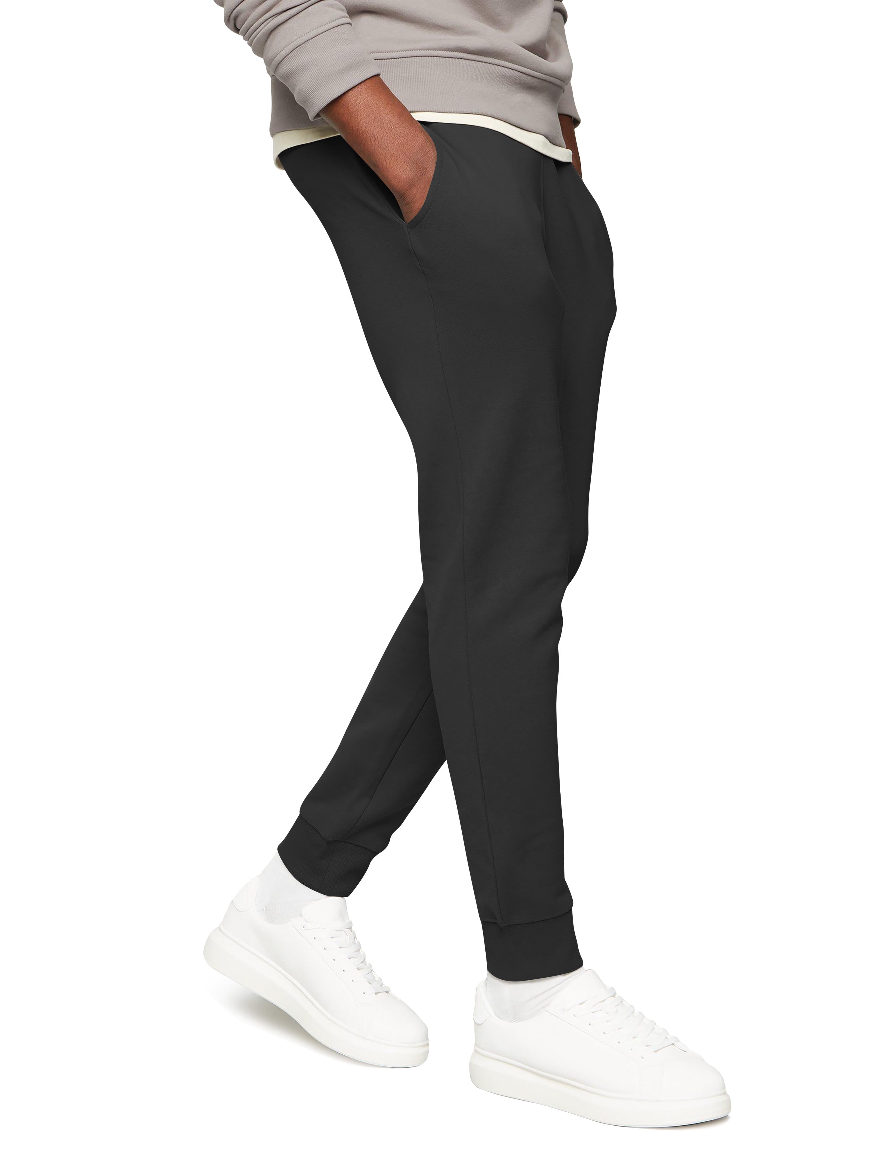 Hat and Beyond Men #39 s Elastic Slim Fit Basic Fleece Joggers for Daily