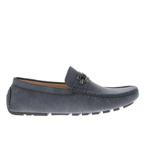 Mocasín Paulo color azul marino con cinta trenzada color humo 26.0 Dorothy Gaynor Mocasín Paulo color azul marino con cinta trenzada color humo 26.0