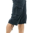 thumbnail image 4 of X RAY JEANS Mens Belted 18" Inseam Below Knee Long Cargo Shorts, Navy, 48, 4 of 5