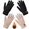 thumbnail image 7 of KOITHOT 2 Pairs Winter Gloves for Women Chenille, Winter Warm Thick Lined Touchscreen Fingers Cold Weather Gloves, 7 of 7