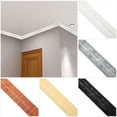 thumbnail image 4 of Fashion Self Adhesive 3D Ceiling Decorative Strip Wall Border Skirting Wall Stickers Baseboard Wallpaper Home Decoration WHITE, 4 of 8
