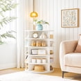 thumbnail image 3 of HOOBRO 5-Tier 20 Pair Rotating Shoe Rack Entryway Hallway Coatroom Hallway White WT05SC01, 3 of 9