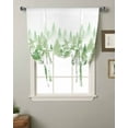 thumbnail image 2 of Green Forest Tie Up Curtains for Kitchen Bathroom Bedroom Windows 45 Inch Length, Modern Abstract Silhouette Art Balloon Drape Curtains Shade Rod Pocket Drapery Curtain Panel, 42"x54", 2 of 7