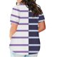 thumbnail image 3 of Plus Tamaño de las Mujeres Blusas, Cuello en V Casual Suelto Manga Corta Superior, Impresión Blusa Poliéster Spandex, 3 of 8
