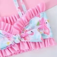 thumbnail image 4 of Ingzy Girls Swimsuit 3 Piece Bathing Suits Summer Bikini Tankini Sets with Cover Up Skirt for Toddler Kid 2-9 Years, 4 of 7