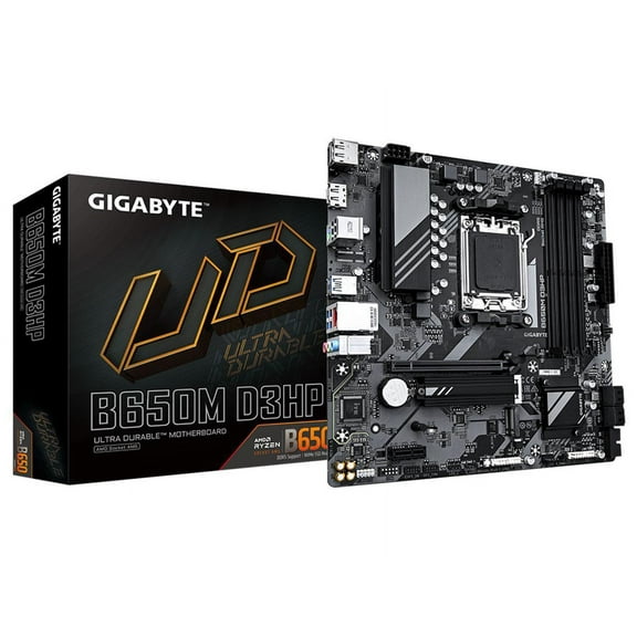 GIGABYTE M-ATX AMD Ryzen Motherboard, D3HP Motherboard with 5-Year Warranty
