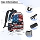 thumbnail image 5 of Easygdp American Flag Skull Mochila Ligera de 15 Pulgadas para Estudiantes, Mochila Cómoda para la Escuela y Viajes, Correas Ajustables, 5 of 6