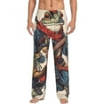 thumbnail image 1 of Fotbe Samurai Frog Guitar Pantalones de Pijama para Hombre, Pantalones de Dormir, Pantalones de Casa con Cintura Ajustable y Bolsillos-Small, 1 of 6