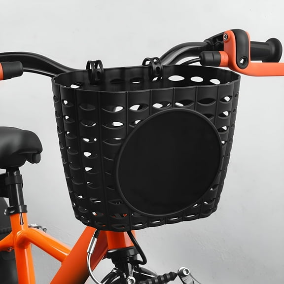 LAMIRO Multifunction Children Bike Storage Basket Removable Sundries Container Adjustable Front Basket for Road Bike Outdoor Cycling Black