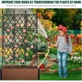 thumbnail image 6 of Garden Trellis for Climbing Plants Outdoor 5.25 FT, Plastic Coated Iron Pipe Metal Support Wall Tall Plant Trellis Fence with 20 Ties, 6 of 6