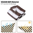 thumbnail image 3 of Yescom 7FT 97% UV Block Triangle Sun Shade Sail Decor Patio Pool Garden Yard Lawn Carport Net Awning Coffee+White, 3 of 11