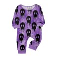 thumbnail image 4 of Lvotionpl Matching Halloween Pajamas 2026, Cozy Long Sleeve Holiday Sleepwear, Soft Festive Xmas Sleepwear, 4 of 5