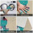 thumbnail image 4 of Balery Cool Dino Playing Skateboard Doormat, Durable Flannel Fabric, Waterproof Stain and Fade Resistant, Low Profile,Indoor Outdoor Door Mats, Easy Clean Patio Entrance Mat, 16x24in, 4 of 9