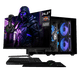 thumbnail image 1 of Computadora Escritorio Completa Xtreme PC Gaming AMD Radeon Vega 11 Ryzen 5 3400G 16GB SSD 500GB Monitor 24.5 100Hz WIFI Black juegos casuales, trabajo y estudio, 1 of 6
