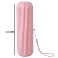 thumbnail image 3 of Organizador Estuche de almacenamiento de tira antideslizante para baño con soporte para cepillo de dientes (rosa) Ndcxsfigh Nuevos Originales, 3 of 3