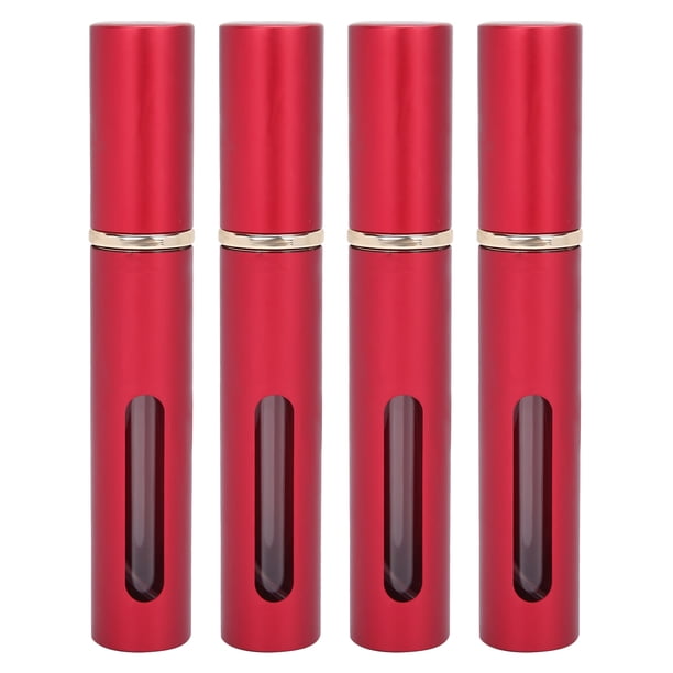 Botella de perfume NikouMX recargable vidrio 0.3 fl oz 4 piezas