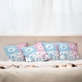 thumbnail image 7 of Ambesonne Animal Throw Pillow Cover 4 Pack, Girl Boy, 18", Pale Pink Blue, 7 of 7