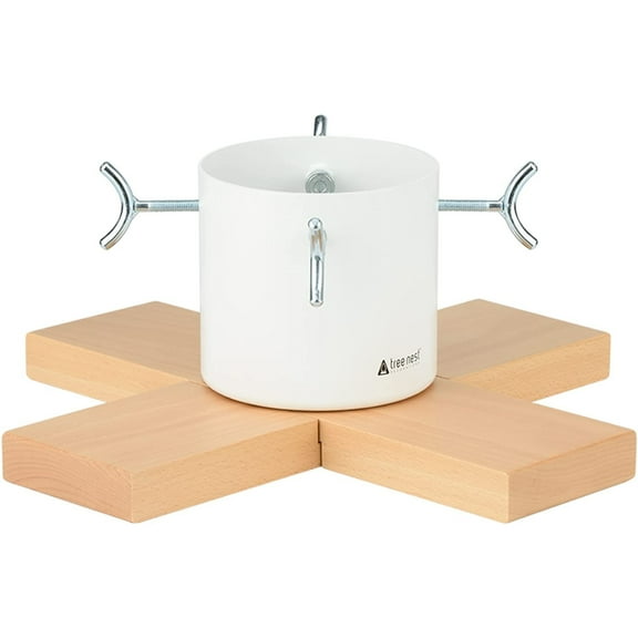 Tree Nest Hip Christmas Tree Stand for Real Trees, White