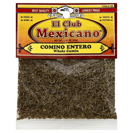 El Club Mexicano Whole Cumin Seeds, 3.5 oz