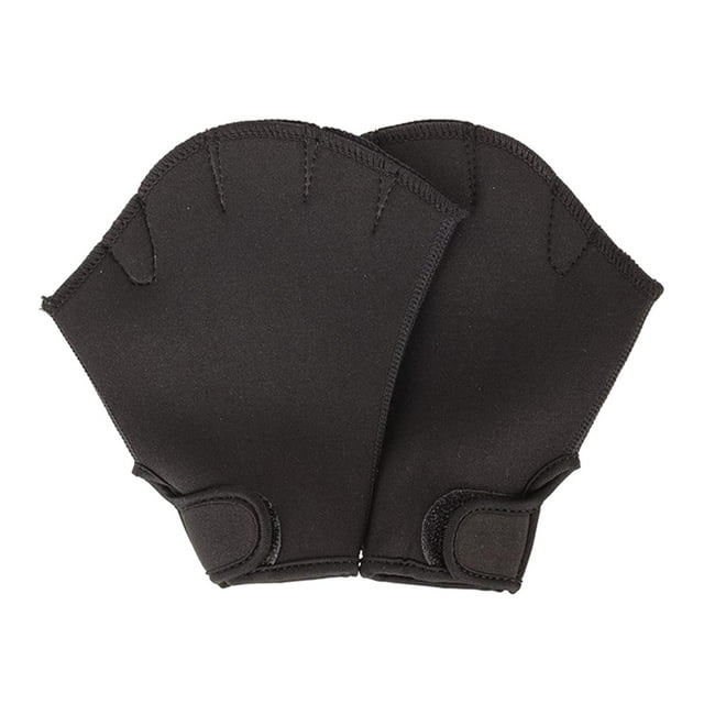 Guantes de natación palmeados Sunnimix Adultos Negro L